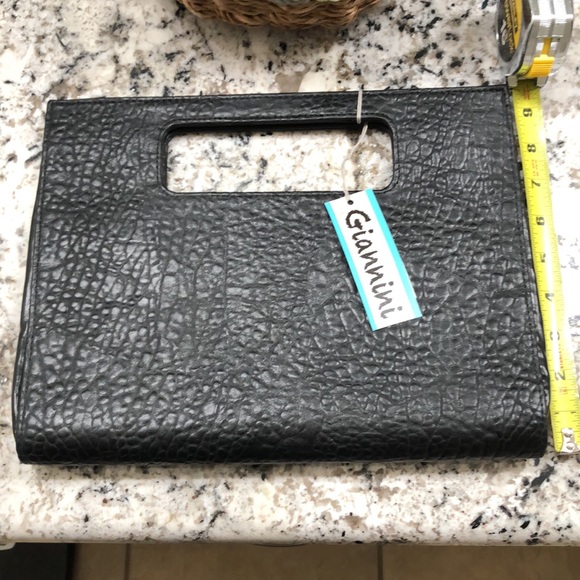 Giannini Black Pebble Print Clutch - Picture 4 of 5